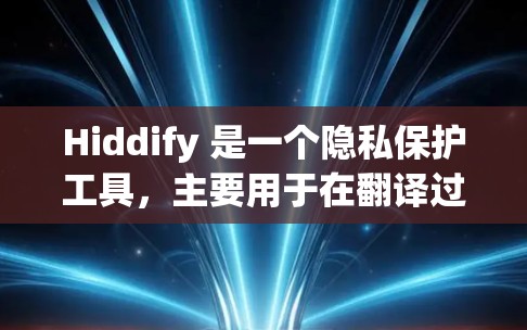 Hiddify 是一个隐私保护工具，主要用于在翻译过程中保护用户的隐私。以下是配置 Hiddify 的基本方法