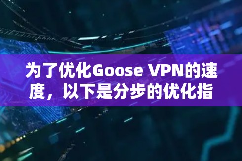 为了优化Goose VPN的速度，以下是分步的优化指南