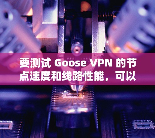 要测试 Goose VPN 的节点速度和线路性能,可以按照以下步骤进行 要测试 Goose VPN 的节点速度和线路性能,可以按照以下步骤进行