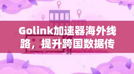 Golink加速器海外线路，提升跨国数据传输效率