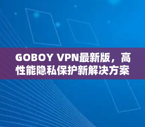 GOBOY VPN最新版，高性能隐私保护新解决方案