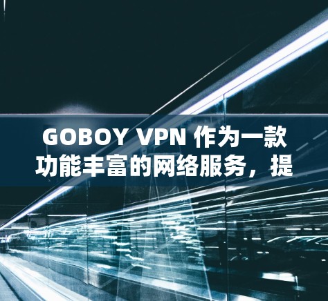 GOBOY VPN 作为一款功能丰富的网络服务，提供了多方面的功能以满足用户的各种需求。以下是对其功能的详细分析