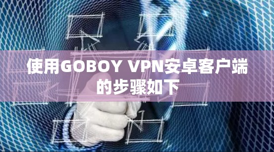 使用GOBOY VPN安卓客户端的步骤如下