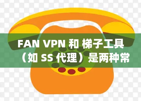 FAN VPN 和 梯子工具（如 SS 代理）是两种常见的网络工具，用于 解锁 网络限制、匿名访问 网站 或 绕过 region lock。以下是对这两款工具的简单评测和比较