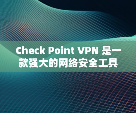 Check Point VPN 是一款强大的网络安全工具，提供多层次的安全功能，有效保护企业网络的数据和通信安全。以下是其主要安全功能的详细分析