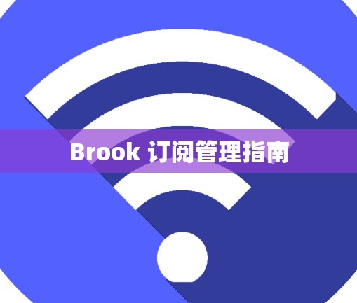Brook 订阅管理指南