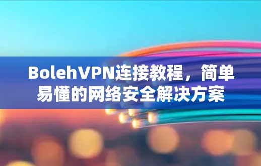 BolehVPN连接教程,简单易懂的网络安全解决方案 BolehVPN连接教程,简单易懂的网络安全解决方案